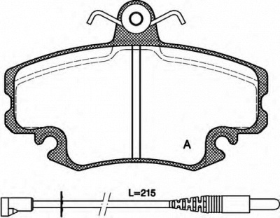 OPEN PARTS bpa014132 -  Комплект тормозных колодок, дисковый тормоз
